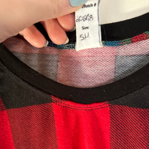 Red and Black Buffalo Plaid PullOver - Picture 2 of 3